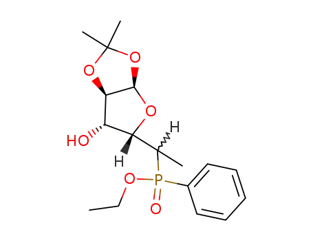 (5RS)-5,6-dideoxy-5-C-<(RS)-(ethoxy)phenylphosphinyl>-1,2-O-isopropylidene-α-D-xylo-hexofuranose