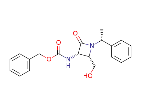 (3S,4S)-3-<(benzoyloxycarbonyl)amino>-4-(hydroxymethyl)-1-<(R)-1-phenylethyl>-2-azetidinone