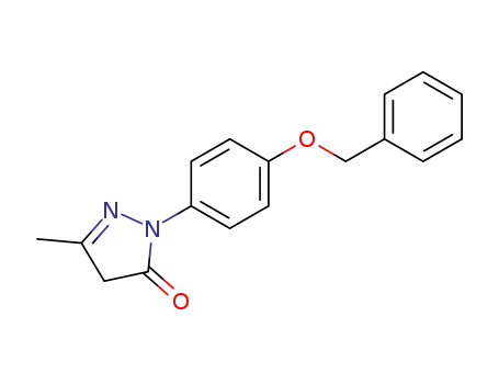 3H-Pyrazol-3-one, 2,4-dihydro-5-methyl-2-[4-(phenylmethoxy)phenyl]-