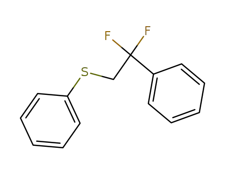 Molecular Structure of 129973-38-2 (2,2-Difluoro-2-phenylethyl phenyl sulfide)