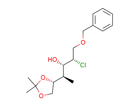 (2S,3S,4R)-1-Benzyloxy-2-chloro-4-((R)-2,2-dimethyl-[1,3]dioxolan-4-yl)-pentan-3-ol