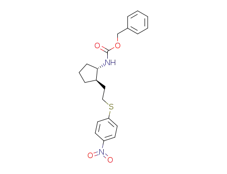 trans-2-<-2'-<N-carbobenzyloxy)amino>cyclopentyl>ethyl p-nitrophenyl thioether