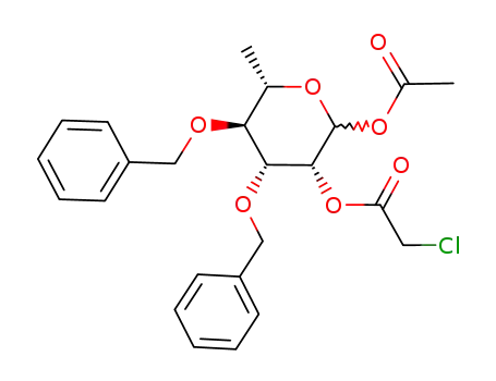 1-O-acetyl-3,4-di-O-benzyl-2-O-chloroacetyl-L-rhamnopyranose
