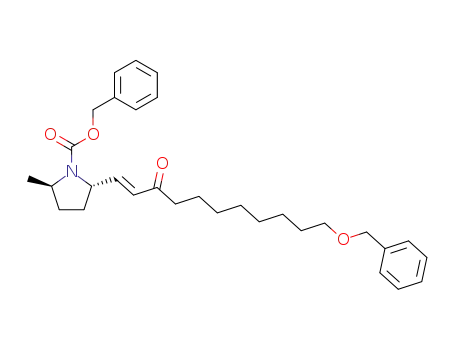 (E)-(2S,5R)-1-(benzyloxycarbonyl)-2-(11-(benzyloxy)-3-oxo-1-undecenyl)-5-methylpyrrolidine