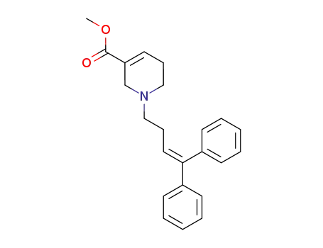 3-Pyridinecarboxylic acid,
1-(4,4-diphenyl-3-butenyl)-1,2,5,6-tetrahydro-, methyl ester