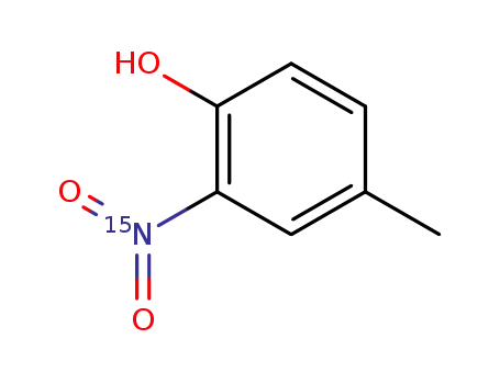 Molecular Structure of 87668-43-7 (<sup>(15)</sup>N-2-nitro-4-methylphenol)