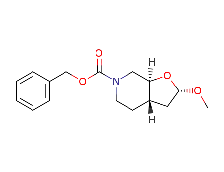 (2S,3aS,7aS)-2-Methoxy-hexahydro-furo[2,3-c]pyridine-6-carboxylic acid benzyl ester