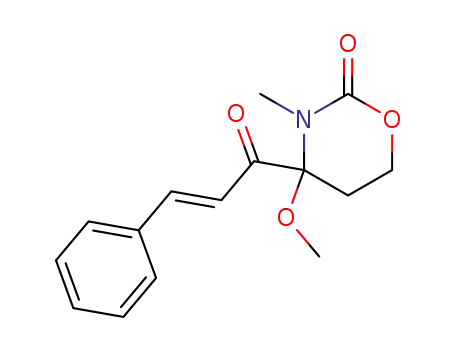 1-Methyl-3-oxa-6-cinnamoyl-6-methoxy-2-piperidinone