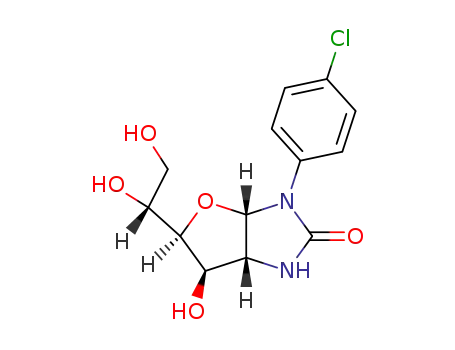 1-(4-chlorophenyl)-(1,2-dideoxy-α-D-glucofurano)<2,1-d>imidazolidin-2-one