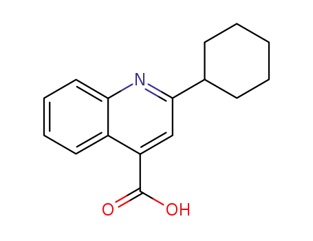 4-Quinolinecarboxylic acid, 2-cyclohexyl-