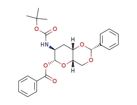 Benzoic acid (2R,4aS,6R,7S,8aS)-7-tert-butoxycarbonylamino-2-phenyl-hexahydro-pyrano[3,2-d][1,3]dioxin-6-yl ester
