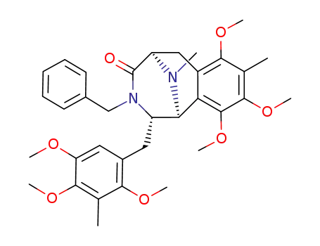 2-(3-Methyl-2,4,5-trimethoxyphenyl)methyl-3-(phenyl)methyl-4-oxo-7,9,10-trimethoxy-8,11-dimethyl-(1α,2β,5α)-1,2,3,4,5,6-hexahydro-1,5-imino-3-benzazocine