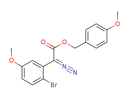 4-methyoxybenzyl 2-(2-bromo-5-methoxyphenyl)-2-diazoacetate