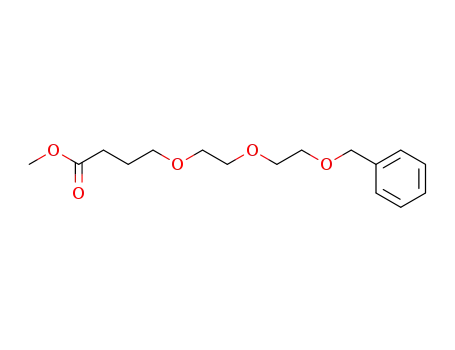 Molecular Structure of 143528-02-3 (Butanoic acid, 4-[2-[2-(phenylmethoxy)ethoxy]ethoxy]-, methyl ester)