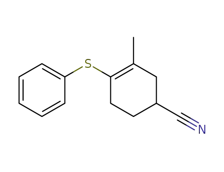 3-Methyl-4-phenylsulfanylcyclohex-3-ene-1-carbonitrile