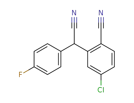 4-Chloro-2-[cyano-(4-fluoro-phenyl)-methyl]-benzonitrile