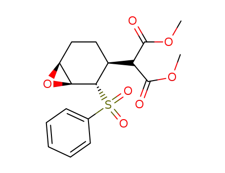 2-((1S,2S,3S,6S)-2-Benzenesulfonyl-7-oxa-bicyclo[4.1.0]hept-3-yl)-malonic acid dimethyl ester