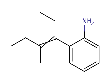 Benzenamine, 2-(1-ethyl-2-methyl-1-butenyl)-, (E)-