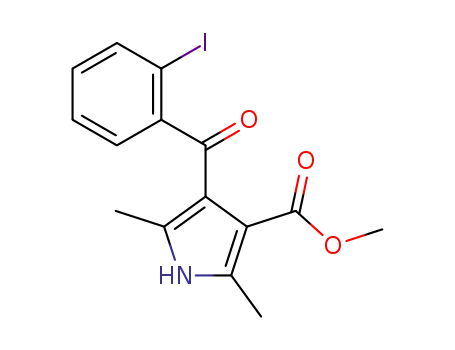 1H-Pyrrole-3-carboxylic acid, 4-(2-iodobenzoyl)-2,5-dimethyl-, methyl
ester