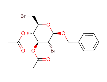 benzyl 3,4-di-O-acetyl-2,6-dibromo-2,6-dideoxy-β-D-glucopyranoside