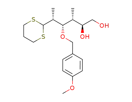 2,4-dideoxy-3-O-(p-methoxybenzyl)-2,4-di-C-methyl-D-glucose trimethylene dithioacetal