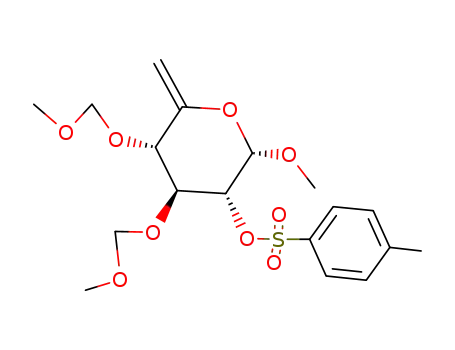 Methyl 6-deoxy-3,4-bis-O-(methoxymethyl)-2-O-(p-toluenesulfonyl)-α-D-xylo-5-hexenopyranoside