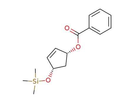2-Cyclopenten-1-ol, 4-[(trimethylsilyl)oxy]-, benzoate, cis-