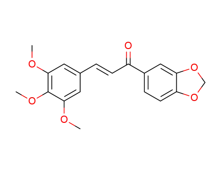 2-Propen-1-one, 1-(1,3-benzodioxol-5-yl)-3-(3,4,5-trimethoxyphenyl)-,
(E)-