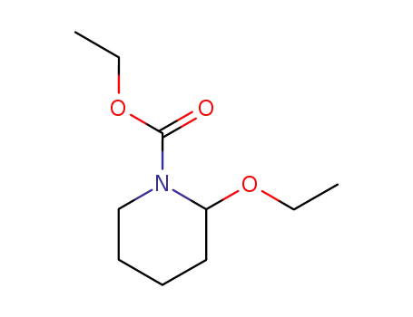 Molecular Structure of 161868-45-7 (1-Piperidinecarboxylicacid,2-ethoxy-,ethylester(9CI))