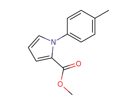 Molecular Structure of 144062-62-4 (1H-Pyrrole-2-carboxylic acid, 1-(4-methylphenyl)-, methyl ester)