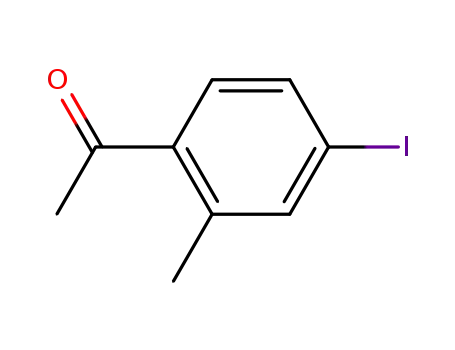 Molecular Structure of 52164-27-9 (1-(4-iodo-2-methylphenyl)ethanone)