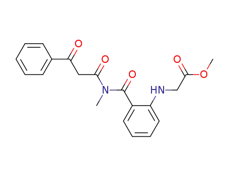Glycine,
N-[2-[[(1,3-dioxo-3-phenylpropyl)methylamino]carbonyl]phenyl]-, methyl
ester