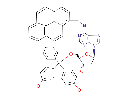 2'-deoxy-5-O-(4,4'-dimethoxytrityl)-N<sup>6</sup>-(pyren-1-ylmethy)adenosine