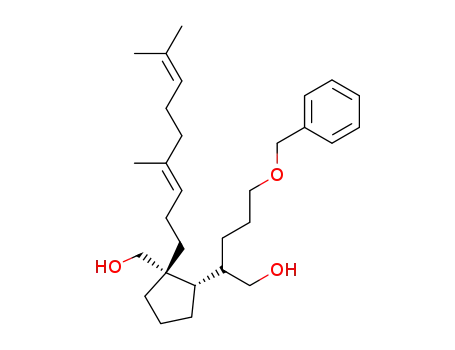 <1α(R<sup>*</sup>S<sup>*</sup>),2α,2(E)>-(+/-)-2-(4,8-Dimethyl-3,7-nonadienyl)-2-(hydroxymethyl)-β-<3-(phenylmethoxy)propyl>cyclopentaneethanol