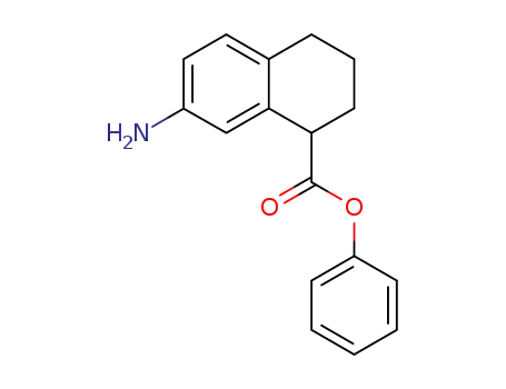 Molecular Structure of 70885-13-1 (1-Naphthalenecarboxylic acid, 7-amino-1,2,3,4-tetrahydro-, phenyl
ester)