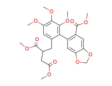 (bis-methoxycarbonyl-1,2,3 propyl-1)-6 methoxycarbonyl-2' methylenedioxy-4',5' trimethoxy-2,3,4 biphenyle