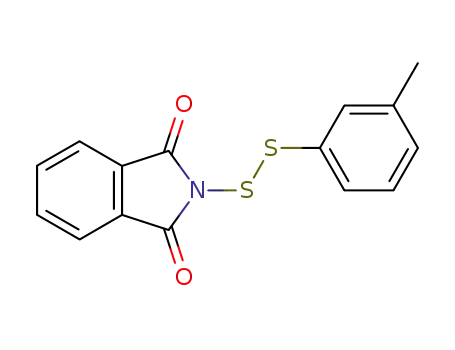 Molecular Structure of 34251-39-3 (2-(m-tolyldisulfaneyl)isoindoline-1,3-dione)