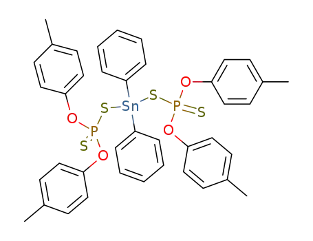1,1,5,5-Tetrakis(4-methylphenoxy)-3,3-diphenyl-1,5-bis(sulfanylidene)-2,4-dithia-1lambda~5~,5lambda~5~-diphospha-3-stannapentane