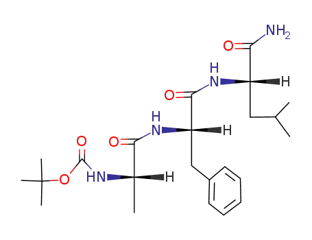 Molecular Structure of 75286-45-2 (L-Leucinamide, N-[(1,1-dimethylethoxy)carbonyl]-L-alanyl-L-phenylalanyl-)