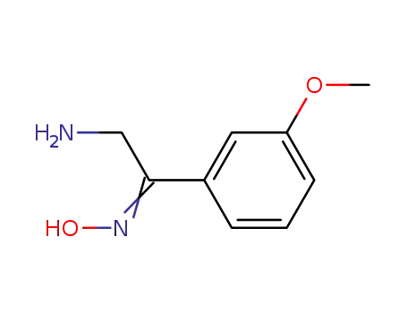 Molecular Structure of 82585-38-4 (2-AMINO-1-(3-METHOXY-PHENYL)-ETHANONE OXIME)