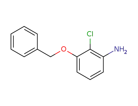 Molecular Structure of 81912-33-6 (Benzenamine, 2-chloro-3-(phenylmethoxy)-)