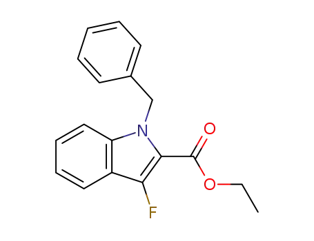 N-benzyl-2-(ethoxycarbonyl)-3-fluoroindole