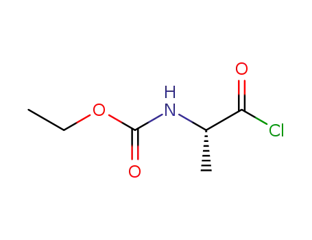 Molecular Structure of 79821-79-7 (Carbamic acid, (2-chloro-1-methyl-2-oxoethyl)-, ethyl ester, (S)-)