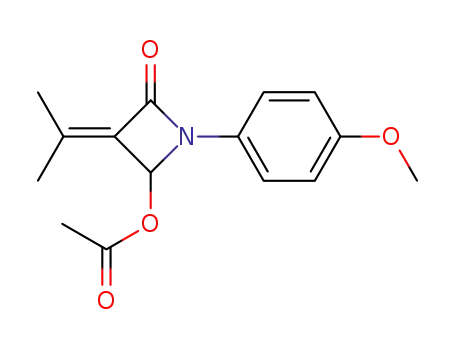 4-acetoxy-1-(4-methoxyphenyl)-3-(methylethylidene)azetidin-2-one