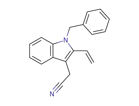 1H-Indole-3-acetonitrile, 2-ethenyl-1-(phenylmethyl)-