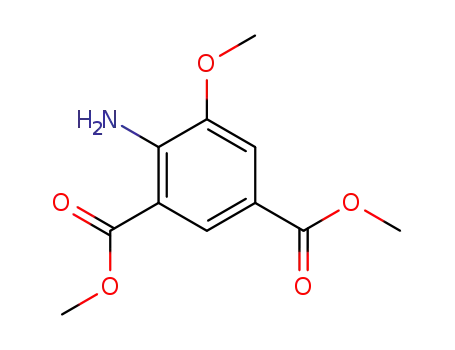 Molecular Structure of 112616-03-2 (1,3-Benzenedicarboxylic acid, 4-amino-5-methoxy-, dimethyl ester)