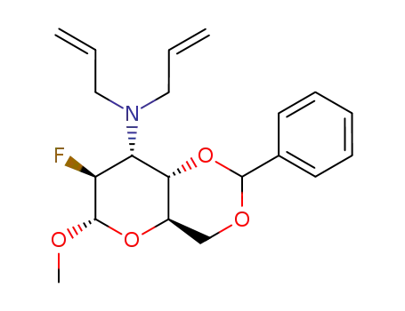 methyl-4-6-O-benzylidene-2,3-didesoxy-3-diallylamino-2-fluoro-α-D-altropyranoside