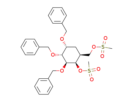 DL-(1,2/3,4,5)-1,2,3-tri-O-benzyl-4-O-methanesulfonyl-5-methanesulfonyloxymethyl-1,2,3,4-cyclohexanetetrol