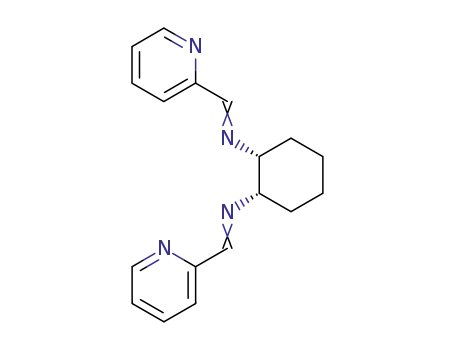 Molecular Structure of 90605-88-2 (1,2-Cyclohexanediamine,N,N'-bis(2-pyridinylmethylene)-, (1R,2S)-rel- (9CI))