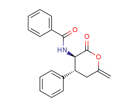 (3R<sup>*</sup>,4R<sup>*</sup>)-3-benzamido-4-phenyl-6-methylidenetetrahydro-2-pyranone
